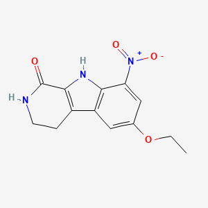 6-ethoxy-8-nitro-2,3,4,9-tetrahydro-1H-beta-carbolin-1-one