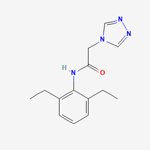 N-(2,6-diethylphenyl)-2-(4H-1,2,4-triazol-4-yl)acetamide