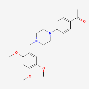 1-{4-[4-(2,4,5-trimethoxybenzyl)-1-piperazinyl]phenyl}ethanone
