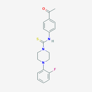 N-(4-acetylphenyl)-4-(2-fluorophenyl)piperazine-1-carbothioamide