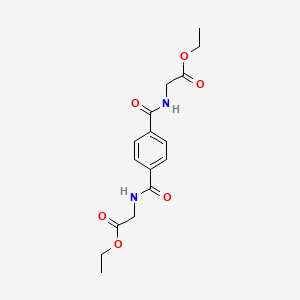 molecular formula C16H20N2O6 B3844752 diethyl 2,2'-[1,4-phenylenebis(carbonylimino)]diacetate 