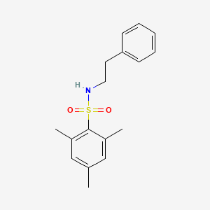 molecular formula C17H21NO2S B3844776 2,4,6-trimethyl-N-(2-phenylethyl)benzenesulfonamide 