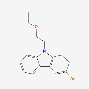 molecular formula C16H14BrNO B3844791 3-bromo-9-[2-(vinyloxy)ethyl]-9H-carbazole 