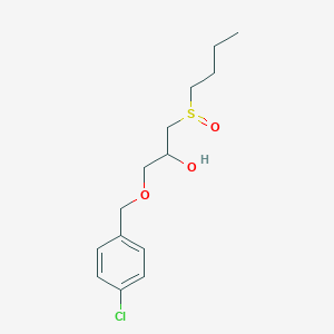 molecular formula C14H21ClO3S B3844795 1-(butylsulfinyl)-3-[(4-chlorobenzyl)oxy]-2-propanol 