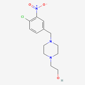 molecular formula C13H18ClN3O3 B3844798 2-[4-(4-chloro-3-nitrobenzyl)-1-piperazinyl]ethanol 