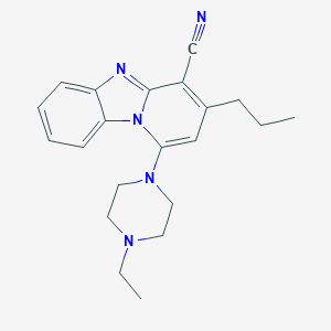 1-(4-Ethylpiperazin-1-yl)-3-propylpyrido[1,2-a]benzimidazole-4-carbonitrile