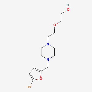 2-(2-{4-[(5-bromo-2-furyl)methyl]-1-piperazinyl}ethoxy)ethanol