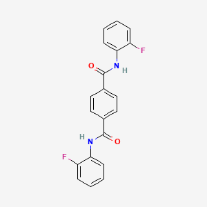 molecular formula C20H14F2N2O2 B3844827 N,N'-bis(2-fluorophenyl)terephthalamide 