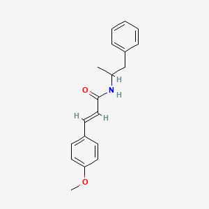 molecular formula C19H21NO2 B3844842 3-(4-methoxyphenyl)-N-(1-methyl-2-phenylethyl)acrylamide 