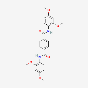molecular formula C24H24N2O6 B3844867 N,N'-bis(2,4-dimethoxyphenyl)terephthalamide 
