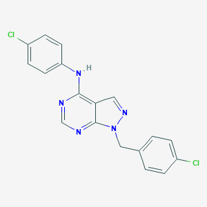 1-(4-chlorobenzyl)-N-(4-chlorophenyl)-1H-pyrazolo[3,4-d]pyrimidin-4-amine