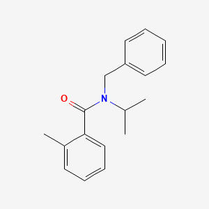 molecular formula C18H21NO B3844882 N-benzyl-N-isopropyl-2-methylbenzamide 