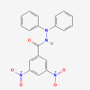 molecular formula C19H14N4O5 B3844919 3,5-dinitro-N',N'-diphenylbenzohydrazide 