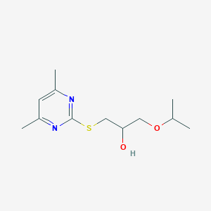 1-[(4,6-dimethyl-2-pyrimidinyl)thio]-3-isopropoxy-2-propanol