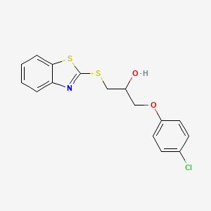 1-(1,3-benzothiazol-2-ylthio)-3-(4-chlorophenoxy)-2-propanol