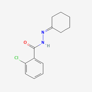 molecular formula C13H15ClN2O B3844960 2-chloro-N'-cyclohexylidenebenzohydrazide 