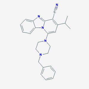 1-(4-Benzyl-1-piperazinyl)-3-isopropylpyrido[1,2-a]benzimidazole-4-carbonitrile