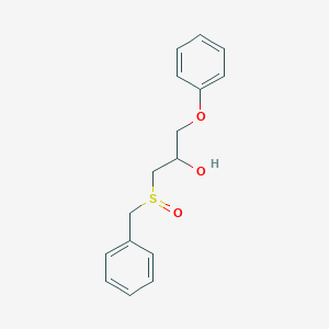 molecular formula C16H18O3S B3844980 1-(benzylsulfinyl)-3-phenoxy-2-propanol 