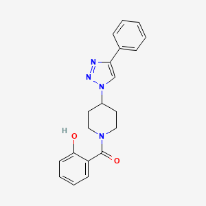 2-{[4-(4-phenyl-1H-1,2,3-triazol-1-yl)-1-piperidinyl]carbonyl}phenol