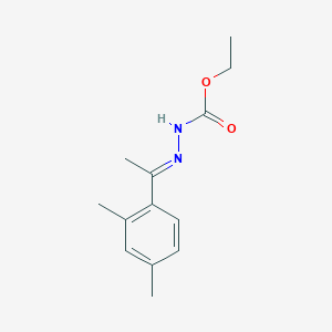 molecular formula C13H18N2O2 B3845031 ethyl 2-[1-(2,4-dimethylphenyl)ethylidene]hydrazinecarboxylate 