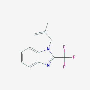 molecular formula C12H11F3N2 B384508 1-(2-Methylprop-2-enyl)-2-(trifluoromethyl)benzimidazole CAS No. 488110-27-6