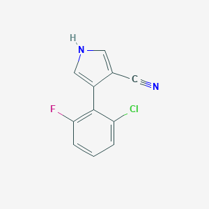 4-(2-Chloro-6-fluorophenyl)-1H-pyrrole-3-carbonitrile