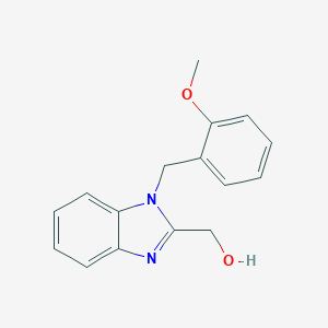 molecular formula C16H16N2O2 B384514 [1-(2-methoxybenzyl)-1H-benzimidazol-2-yl]methanol CAS No. 612524-58-0