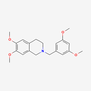 molecular formula C20H25NO4 B3845149 2-(3,5-dimethoxybenzyl)-6,7-dimethoxy-1,2,3,4-tetrahydroisoquinoline 