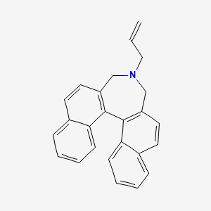 molecular formula C25H21N B3845160 4-allyl-4,5-dihydro-3H-dinaphtho[1,2-e:2',1'-c]azepine 