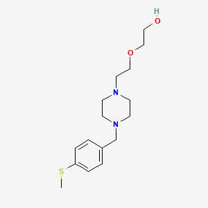 molecular formula C16H26N2O2S B3845170 2-(2-{4-[4-(methylthio)benzyl]-1-piperazinyl}ethoxy)ethanol 