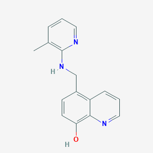 molecular formula C16H15N3O B384518 5-[[(3-Methyl-2-pyridyl)amino]methyl]quinolin-8-ol 