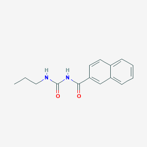 molecular formula C15H16N2O2 B3845187 N-[(propylamino)carbonyl]-2-naphthamide 