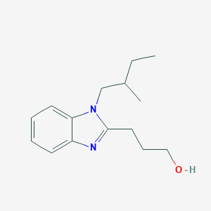 molecular formula C15H22N2O B384519 3-[1-(2-Methylbutyl)benzimidazol-2-yl]propan-1-ol CAS No. 612524-62-6