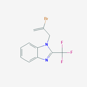 molecular formula C11H8BrF3N2 B384520 1-(2-Bromoprop-2-enyl)-2-(trifluoromethyl)benzimidazole CAS No. 487025-06-9