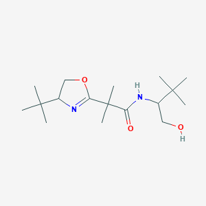 2-(4-tert-butyl-4,5-dihydro-1,3-oxazol-2-yl)-N-[1-(hydroxymethyl)-2,2-dimethylpropyl]-2-methylpropanamide