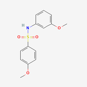 molecular formula C14H15NO4S B3845231 4-methoxy-N-(3-methoxyphenyl)benzenesulfonamide CAS No. 169945-40-8