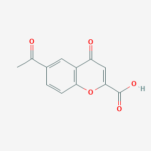 molecular formula C12H8O5 B3845234 2-Carboxy-6-acetylchromone 