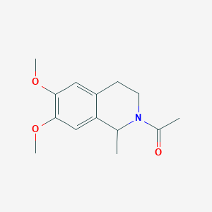 molecular formula C14H19NO3 B3845239 2-acetyl-6,7-dimethoxy-1-methyl-1,2,3,4-tetrahydroisoquinoline 