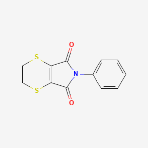 molecular formula C12H9NO2S2 B3845258 6-phenyl-2,3-dihydro-5H-[1,4]dithiino[2,3-c]pyrrole-5,7(6H)-dione CAS No. 24519-31-1