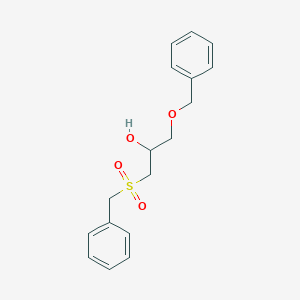 molecular formula C17H20O4S B3845291 1-(benzyloxy)-3-(benzylsulfonyl)-2-propanol 