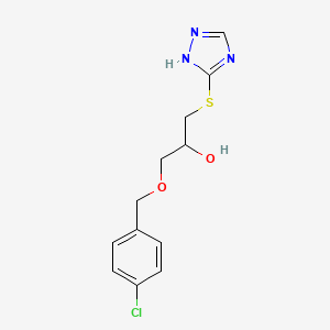 1-[(4-chlorobenzyl)oxy]-3-(1H-1,2,4-triazol-5-ylthio)-2-propanol