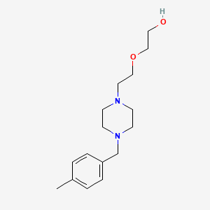 molecular formula C16H26N2O2 B3845351 2-{2-[4-(4-methylbenzyl)-1-piperazinyl]ethoxy}ethanol 