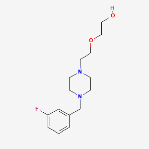 molecular formula C15H23FN2O2 B3845365 2-{2-[4-(3-fluorobenzyl)-1-piperazinyl]ethoxy}ethanol 