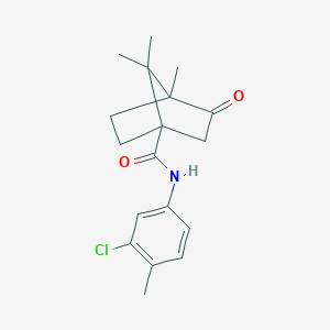 N-(3-chloro-4-methylphenyl)-4,7,7-trimethyl-3-oxobicyclo[2.2.1]heptane-1-carboxamide