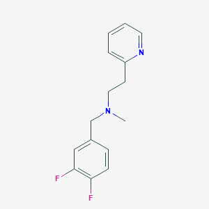 molecular formula C15H16F2N2 B3845380 (3,4-difluorobenzyl)methyl[2-(2-pyridinyl)ethyl]amine 
