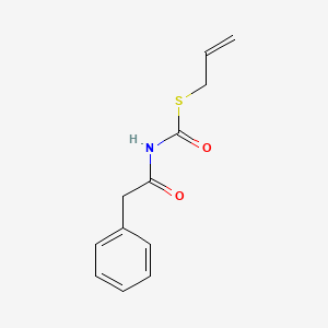 molecular formula C12H13NO2S B3845381 S-allyl (phenylacetyl)thiocarbamate 