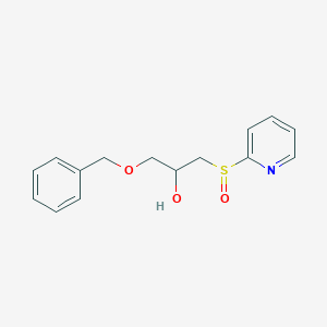 molecular formula C15H17NO3S B3845432 1-(benzyloxy)-3-(2-pyridinylsulfinyl)-2-propanol 