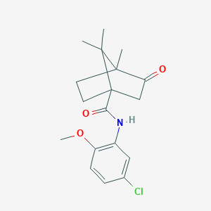 N-(5-chloro-2-methoxyphenyl)-4,7,7-trimethyl-3-oxobicyclo[2.2.1]heptane-1-carboxamide