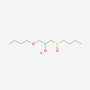 molecular formula C11H24O3S B3845461 1-butoxy-3-(butylsulfinyl)-2-propanol 