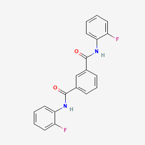 molecular formula C20H14F2N2O2 B3845466 N,N'-bis(2-fluorophenyl)isophthalamide 